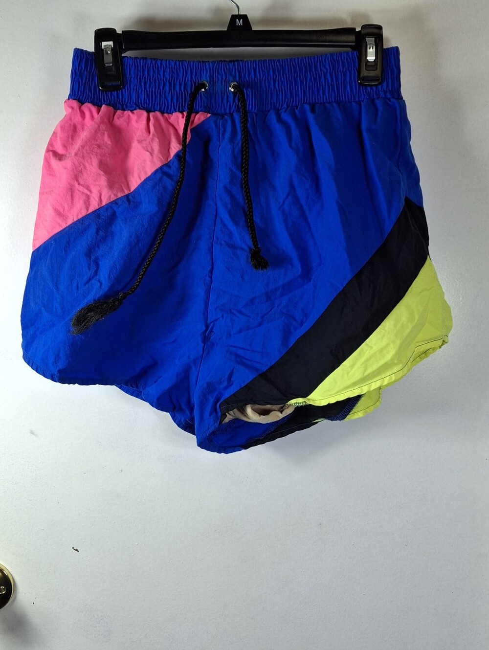 Womens Vintage Aesthetic Retro Style Neon Colorblock Sporting life shorts Sz 14.